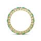 4 - Tiffany 2.40 mm Emerald and Diamond Eternity Band 