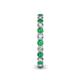 5 - Tiffany 2.40 mm Emerald and Diamond Eternity Band 