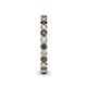 5 - Tiffany 2.40 mm Smoky Quartz and Diamond Eternity Band 