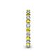 5 - Tiffany 2.40 mm Yellow and White Diamond Eternity Band 