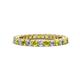 1 - Ellen 2.40 mm Yellow and White Diamond Eternity Band 