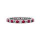 1 - Ellen 2.40 mm Ruby and Diamond Eternity Band 