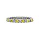 1 - Ellen 2.40 mm Yellow Sapphire and Diamond Eternity Band 