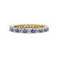 1 - Ellen 2.40 mm Tanzanite and Diamond Eternity Band 