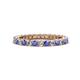 1 - Ellen 2.40 mm Tanzanite and Diamond Eternity Band 