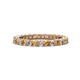 1 - Ellen 2.40 mm Citrine and Diamond Eternity Band 