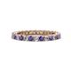 1 - Ellen 2.40 mm Iolite and Diamond Eternity Band 