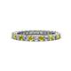 1 - Ellen 2.40 mm Yellow and White Diamond Eternity Band 