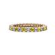 1 - Ellen 2.40 mm Yellow and White Diamond Eternity Band 