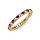 3 - Ellen 2.40 mm Ruby and Diamond Eternity Band 