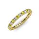 3 - Ellen 2.40 mm Yellow and White Diamond Eternity Band 