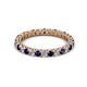 2 - Ellen 2.40 mm Blue Sapphire and Diamond Eternity Band 