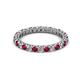 2 - Ellen 2.40 mm Ruby and Diamond Eternity Band 