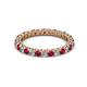 2 - Ellen 2.40 mm Ruby and Diamond Eternity Band 