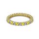 2 - Ellen 2.40 mm Yellow Sapphire and Diamond Eternity Band 