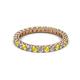 2 - Ellen 2.40 mm Yellow Sapphire and Diamond Eternity Band 