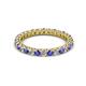 2 - Ellen 2.40 mm Tanzanite and Diamond Eternity Band 