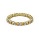 2 - Ellen 2.40 mm Citrine and Diamond Eternity Band 