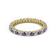 2 - Ellen 2.40 mm Iolite and Diamond Eternity Band 