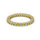 2 - Ellen 2.40 mm Yellow and White Diamond Eternity Band 