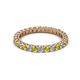 2 - Ellen 2.40 mm Yellow and White Diamond Eternity Band 