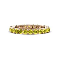 Ellen Yellow Diamond Eternity Band Yellow Diamond U Prong Womens Eternity Ring Stackable ctw K Rose Gold