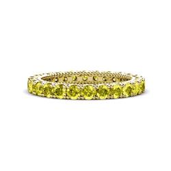 Ellen Yellow Diamond Eternity Band Yellow Diamond U Prong Womens Eternity Ring Stackable ctw K Yellow Gold