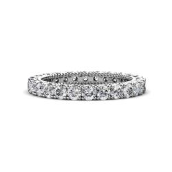 Ellen Diamond Eternity Band Diamond U Prong with Milgrain Womens Eternity Ring Stackable ctw K White Gold