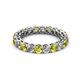 2 - Tiffany 3.00 mm Yellow and White Diamond Eternity Band 