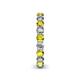 5 - Tiffany 3.00 mm Yellow and White Diamond Eternity Band 