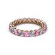 2 - Tiffany 3.00 mm Pink Sapphire and Diamond Eternity Band 