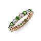 3 - Tiffany 3.00 mm Green Garnet and Diamond Eternity Band 