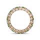 4 - Tiffany 3.00 mm Green Garnet and Diamond Eternity Band 