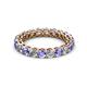 2 - Tiffany 3.00 mm Tanzanite and Diamond Eternity Band 