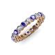 3 - Tiffany 3.00 mm Tanzanite and Diamond Eternity Band 