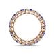 4 - Tiffany 3.00 mm Tanzanite and Diamond Eternity Band 