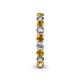 5 - Tiffany 3.00 mm Citrine and Diamond Eternity Band 