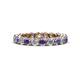 1 - Tiffany 3.00 mm Iolite and Diamond Eternity Band 