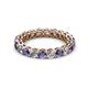 2 - Tiffany 3.00 mm Iolite and Diamond Eternity Band 