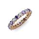 3 - Tiffany 3.00 mm Iolite and Diamond Eternity Band 