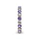 5 - Tiffany 3.00 mm Iolite and Diamond Eternity Band 