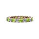 1 - Tiffany 3.00 mm Peridot and Diamond Eternity Band 