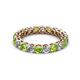 2 - Tiffany 3.00 mm Peridot and Diamond Eternity Band 