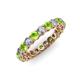 3 - Tiffany 3.00 mm Peridot and Diamond Eternity Band 