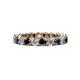 1 - Tiffany 3.00 mm Black and White Diamond Eternity Band 