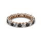 2 - Tiffany 3.00 mm Black and White Diamond Eternity Band 