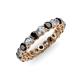 3 - Tiffany 3.00 mm Black and White Diamond Eternity Band 