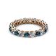 2 - Tiffany 3.00 mm Blue and White Diamond Eternity Band 