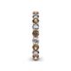 5 - Tiffany 3.00 mm Smoky Quartz and Diamond Eternity Band 