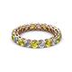 2 - Tiffany 3.00 mm Yellow and White Diamond Eternity Band 